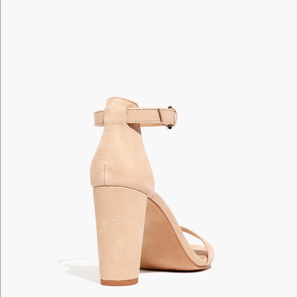 Brand new in box! Madewell The Brooke Ankle-Strap Sandal in Embossed Leather - Picture 9 of 10
